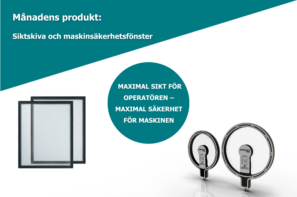 Maskinsäkerhetsfönster och siktskivor.