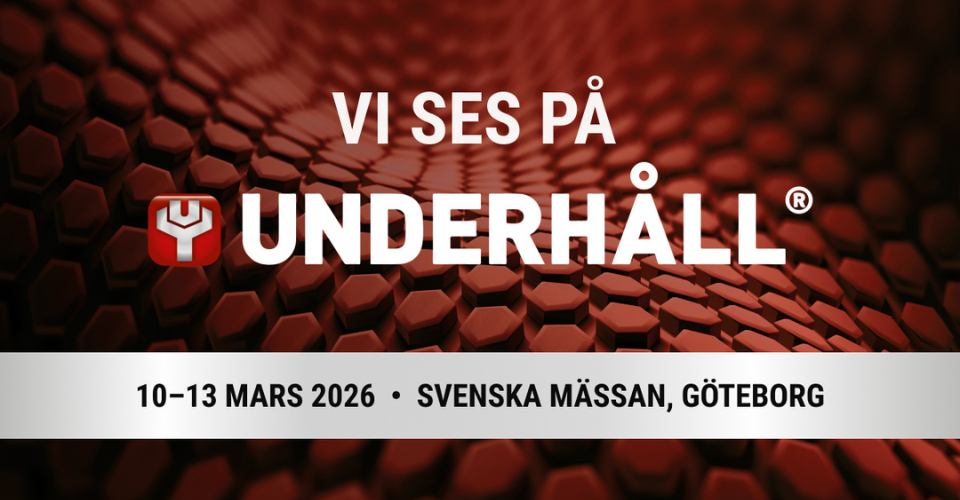 Bild med Underhållsmässans logo 2026